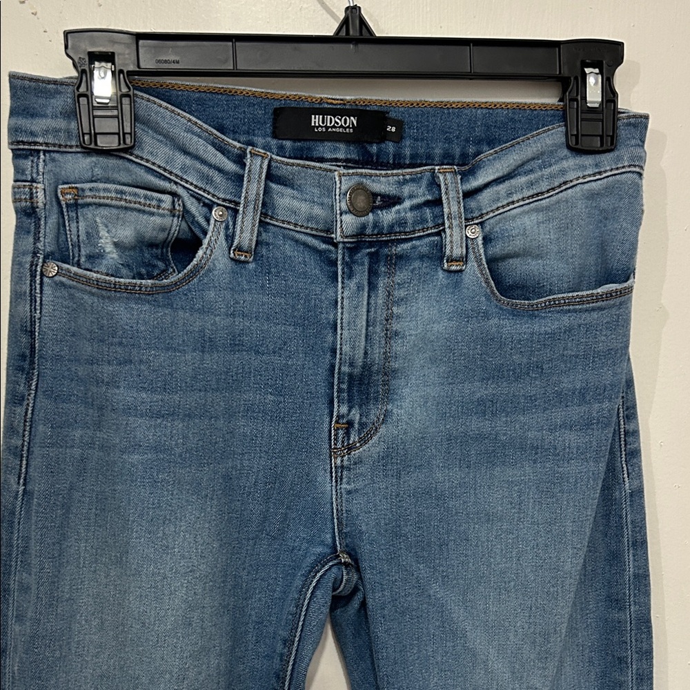 Hudson jeans DREW BOOT. Light Blue Denim Jeans with stretch size 28 Preowned